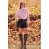 imagePRETTYGARDEN Womens Fall Fashion Turtleneck Pullover Sweaters Casual Long Sleeve Cable Knit Fitted Jumper TopsPink
