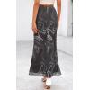 imagePRETTYGARDEN Womens Floral Print Mesh Long Skirt High Waisted Bodycon Fishtail Flowy Summer Maxi Skirts for Women TrendyFloral Gray