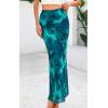 imagePRETTYGARDEN Womens Floral Print Mesh Long Skirt High Waisted Bodycon Fishtail Flowy Summer Maxi Skirts for Women TrendyFloral Lake Blue
