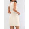imagePRETTYGARDEN Womens Formal Short Dresses 2025 Summer Sleeveless Boat Neck A Line Elegant Mini Cocktail Party DressBeige