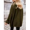 imagePRETTYGARDEN Womens Knit Oversized Sweater Fall Fashion Casual Long Sleeve Turtleneck Loose Chunky Pullover TopsArmy Green