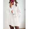 imagePRETTYGARDEN Womens Knit Oversized Sweater Fall Fashion Casual Long Sleeve Turtleneck Loose Chunky Pullover TopsWhite