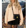 imagePRETTYGARDEN Womens Winter Clothes Pullover Oversized Sweaters Casual Long Sleeve Chunky Cable Knit Turtleneck TopsBeige