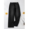 imagePRETTYGARDEN Wide Leg Jeans for Women Trendy 2025 High Waisted Stretchy Baggy Raw Hem Denim Palazzo Pants with PocketsBlack