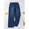 imagePRETTYGARDEN Wide Leg Jeans for Women Trendy 2025 High Waisted Stretchy Baggy Raw Hem Denim Palazzo Pants with PocketsBluing