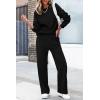 imagePRETTYGARDEN Womens 2 Piece Outfits 2024 Winter Fashion Tracksuits Long Sleeve Pullover Tops Straight Leg Pants Lounge SetsBlack