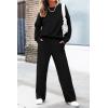 imagePRETTYGARDEN Womens 2 Piece Outfits 2024 Winter Fashion Tracksuits Long Sleeve Pullover Tops Straight Leg Pants Lounge SetsBlack