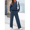 imagePRETTYGARDEN Womens 2 Piece Outfits 2024 Winter Fashion Tracksuits Long Sleeve Pullover Tops Straight Leg Pants Lounge SetsDark Blue