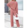imagePRETTYGARDEN Womens 2 Piece Outfits 2024 Winter Fashion Tracksuits Long Sleeve Pullover Tops Straight Leg Pants Lounge SetsPink