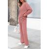 imagePRETTYGARDEN Womens 2 Piece Outfits 2024 Winter Fashion Tracksuits Long Sleeve Pullover Tops Straight Leg Pants Lounge SetsPink