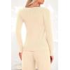 imagePRETTYGARDEN Womens 2 Piece Outfits 2024 Winter Knit Lounge Sets Long Sleeve Buttons Sweater Tops Wide Leg Pants TracksuitsBeige
