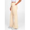 imagePRETTYGARDEN Womens Casual Flare Pants Elastic High Waisted Drawstring Bell Bottom Bootcut Leggings Lounge SweatpantsBeige