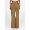 imagePRETTYGARDEN Womens Casual Flare Pants Elastic High Waisted Drawstring Bell Bottom Bootcut Leggings Lounge SweatpantsKhaki
