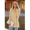 imagePRETTYGARDEN Womens Fall Oversized Turtleneck Sweater Casual Long Sleeve Chunky Knit Pullover Winter Tops BlouseApricot