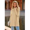 imagePRETTYGARDEN Womens Fall Oversized Turtleneck Sweater Casual Long Sleeve Chunky Knit Pullover Winter Tops BlouseApricot