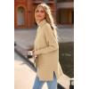 imagePRETTYGARDEN Womens Fall Oversized Turtleneck Sweater Casual Long Sleeve Chunky Knit Pullover Winter Tops BlouseApricot