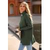 imagePRETTYGARDEN Womens Fall Oversized Turtleneck Sweater Casual Long Sleeve Chunky Knit Pullover Winter Tops BlouseGreen