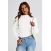 imagePRETTYGARDEN Womens Fall Y2K Going Out Crop Tops Long Sleeve Mock Neck Ruched Slim Fitted Basic Trendy Casual T Shirts BlouseWhite
