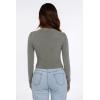 imagePRETTYGARDEN Womens Long Sleeve Crop Tops Y2K Spring Fall Fashion Clothes Basic Slim Fit Tee Shirts BlouseGrey