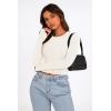 imagePRETTYGARDEN Womens Long Sleeve Crop Tops Y2K Spring Fall Fashion Clothes Basic Slim Fit Tee Shirts BlouseWhite