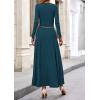 imagePRETTYGARDEN Womens Spring 2 Piece Outfits Dressy Casual Ribbed Knit Long Sleeve Crop Tops Maxi Flowy Skirts Matching SetsLake Blue
