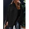 imagePRETTYGARDEN Womens 2025 Fall Turtleneck Oversized Sweaters Long Sleeve Chunky Knit Pullover Tops Winter Fashion ClothesBlack