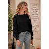 imagePRETTYGARDEN Womens Fall 2025 Pullover Sweater Casual Long Sleeve Loose Chunky Knit Tops Blouse Winter Fashion ClothingBlack