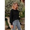 imagePRETTYGARDEN Womens Fall 2025 Pullover Sweater Casual Long Sleeve Loose Chunky Knit Tops Blouse Winter Fashion ClothingBlack
