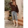 imagePRETTYGARDEN Womens Fall 2025 Pullover Sweater Casual Long Sleeve Loose Chunky Knit Tops Blouse Winter Fashion ClothingCoffee