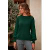 imagePRETTYGARDEN Womens Fall 2025 Pullover Sweater Casual Long Sleeve Loose Chunky Knit Tops Blouse Winter Fashion ClothingDark Green