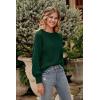 imagePRETTYGARDEN Womens Fall 2025 Pullover Sweater Casual Long Sleeve Loose Chunky Knit Tops Blouse Winter Fashion ClothingDark Green