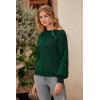imagePRETTYGARDEN Womens Fall 2025 Pullover Sweater Casual Long Sleeve Loose Chunky Knit Tops Blouse Winter Fashion ClothingDark Green