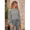 imagePRETTYGARDEN Womens Fall 2025 Pullover Sweater Casual Long Sleeve Loose Chunky Knit Tops Blouse Winter Fashion ClothingGrey