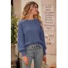 imagePRETTYGARDEN Womens Fall 2025 Pullover Sweater Casual Long Sleeve Loose Chunky Knit Tops Blouse Winter Fashion ClothingHaze Blue