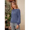 imagePRETTYGARDEN Womens Fall 2025 Pullover Sweater Casual Long Sleeve Loose Chunky Knit Tops Blouse Winter Fashion ClothingHaze Blue