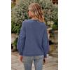 imagePRETTYGARDEN Womens Fall 2025 Pullover Sweater Casual Long Sleeve Loose Chunky Knit Tops Blouse Winter Fashion ClothingHaze Blue