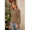imagePRETTYGARDEN Womens Fall 2025 Pullover Sweater Casual Long Sleeve Loose Chunky Knit Tops Blouse Winter Fashion ClothingKhaki