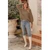 imagePRETTYGARDEN Womens Fall 2025 Pullover Sweater Casual Long Sleeve Loose Chunky Knit Tops Blouse Winter Fashion ClothingKhaki