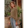 imagePRETTYGARDEN Womens Fall 2025 Pullover Sweater Casual Long Sleeve Loose Chunky Knit Tops Blouse Winter Fashion ClothingKhaki