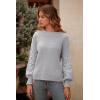 imagePRETTYGARDEN Womens Fall 2025 Pullover Sweater Casual Long Sleeve Loose Chunky Knit Tops Blouse Winter Fashion ClothingLight Grey