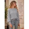 imagePRETTYGARDEN Womens Fall 2025 Pullover Sweater Casual Long Sleeve Loose Chunky Knit Tops Blouse Winter Fashion ClothingLight Grey