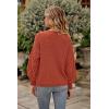 imagePRETTYGARDEN Womens Fall 2025 Pullover Sweater Casual Long Sleeve Loose Chunky Knit Tops Blouse Winter Fashion ClothingOrange