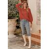 imagePRETTYGARDEN Womens Fall 2025 Pullover Sweater Casual Long Sleeve Loose Chunky Knit Tops Blouse Winter Fashion ClothingOrange