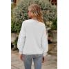 imagePRETTYGARDEN Womens Fall 2025 Pullover Sweater Casual Long Sleeve Loose Chunky Knit Tops Blouse Winter Fashion ClothingWhite