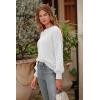 imagePRETTYGARDEN Womens Fall 2025 Pullover Sweater Casual Long Sleeve Loose Chunky Knit Tops Blouse Winter Fashion ClothingWhite