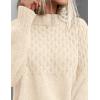 imagePRETTYGARDEN Womens Sweaters 2025 Fall Long Sleeve Casual Crewneck Chunky Pullover Cute Knit Sweater Winter TopsBeige