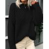 imagePRETTYGARDEN Womens Sweaters 2025 Fall Long Sleeve Casual Crewneck Chunky Pullover Cute Knit Sweater Winter TopsBlack
