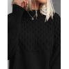 imagePRETTYGARDEN Womens Sweaters 2025 Fall Long Sleeve Casual Crewneck Chunky Pullover Cute Knit Sweater Winter TopsBlack
