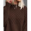 imagePRETTYGARDEN Womens Sweaters 2025 Fall Long Sleeve Casual Crewneck Chunky Pullover Cute Knit Sweater Winter TopsBrown