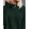 imagePRETTYGARDEN Womens Sweaters 2025 Fall Long Sleeve Casual Crewneck Chunky Pullover Cute Knit Sweater Winter TopsDark Green